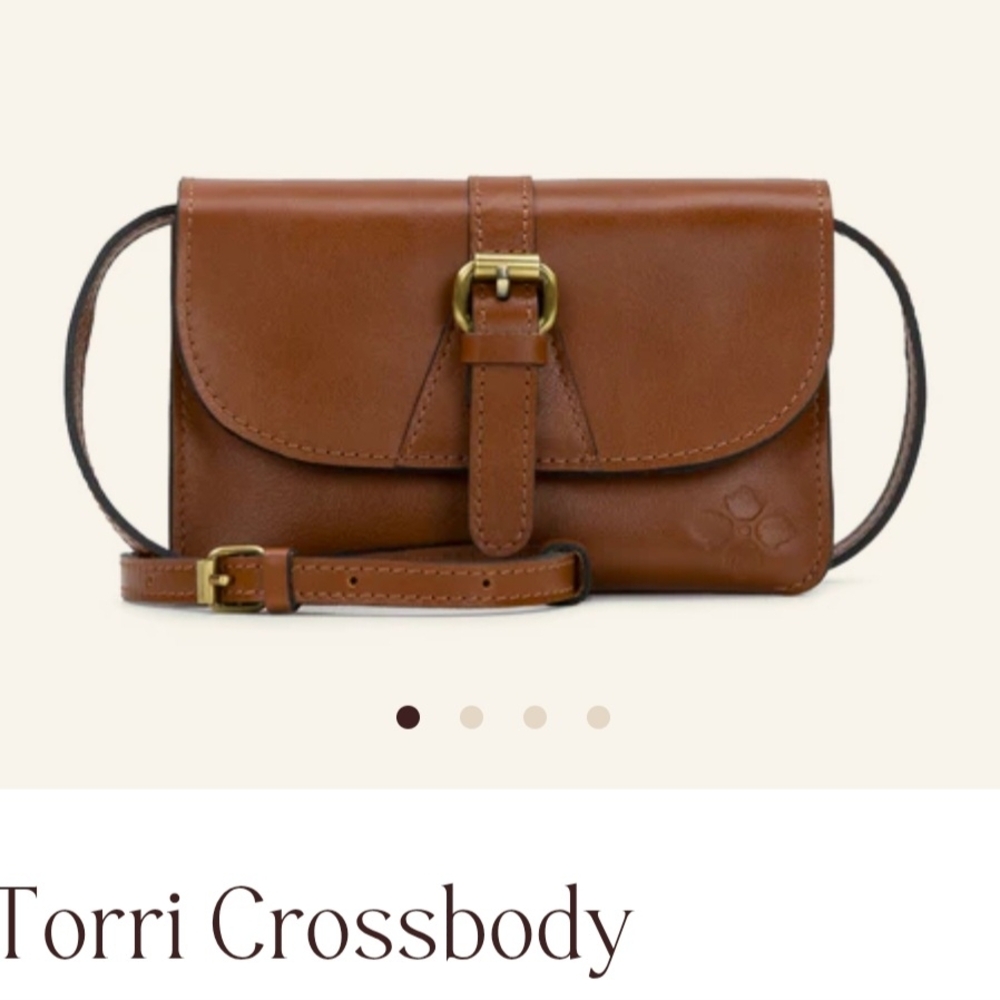 Patricia Nash Brown Leather Crossbody Bag